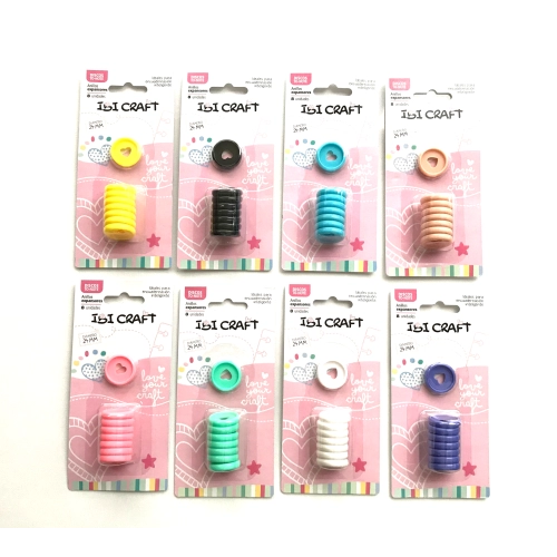 DISCOS DE EXPANSION 24mm CORAZON x 8pcs ROSA