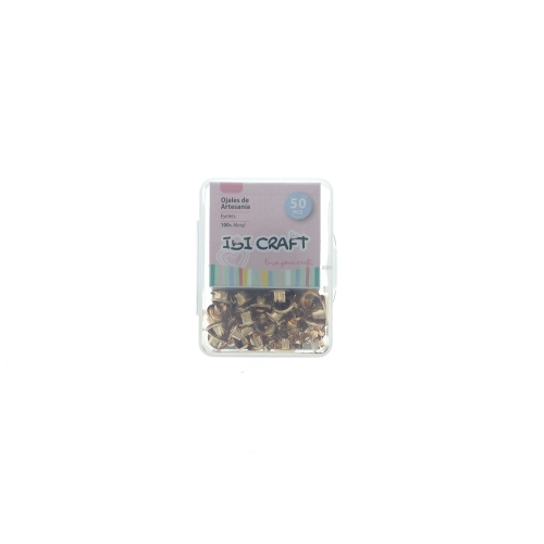 OJALIILLOS ALUMINIO (EYELET) 50 Pcs ORO