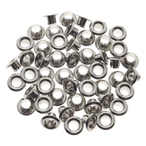 OJALIILLOS ALUMINIO (EYELET) 50 Pcs PLATA