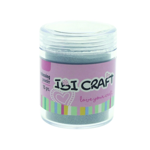 EMBOSSING POWDER POLVO FRASCO 15 grs PLATA