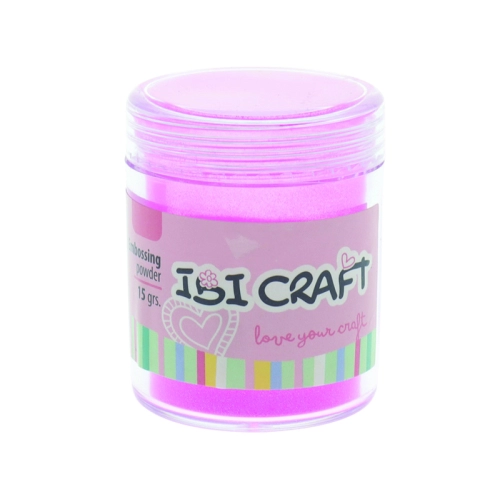 EMBOSSING POWDER POLVO FRASCO 15 grs ROSA