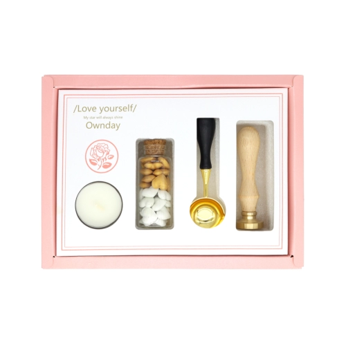 SET DE LACRE (MANGO C/CUÑO/CUCHARA/VELA//PERLAS)