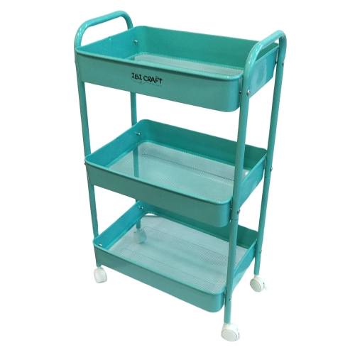 CARRO ORGANIZADOR MOVIL IBICRAFT 43x31x78Cm AQUA