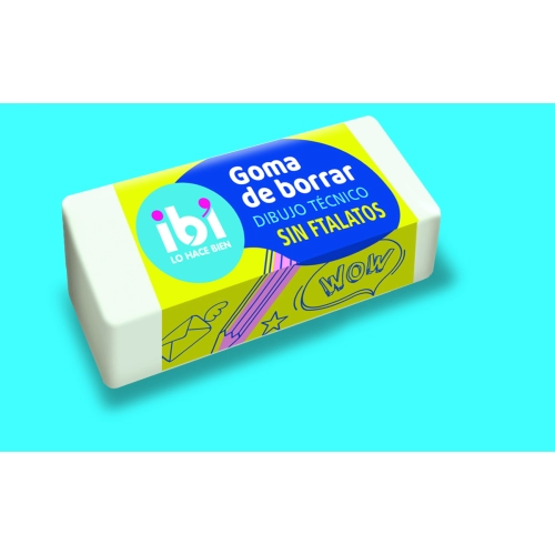 GOMA DE BORRAR TECNICA BLANCA PVC FREE  Caja x 30p
