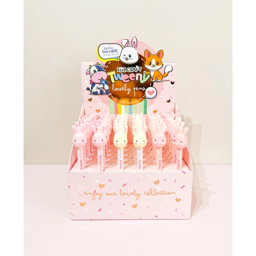 BOLIGRAFO TWEENY BORRABLE EXPO x 36pc CONEJO