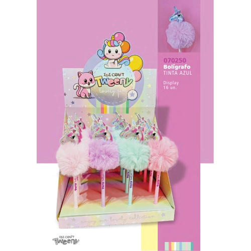 BOLIGRAFO TWEENY EXPO x 16pc UNICORNIO