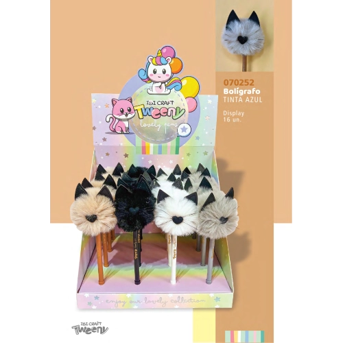 BOLIGRAFO TWEENY EXPO x 16pc GATOS