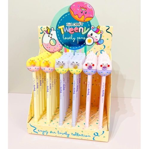 BOLIGRAFO TWEENY BORRABLE EXPO x 36pc DONAS