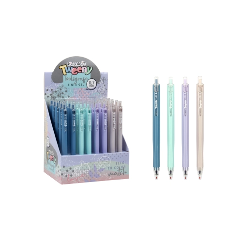 BOLIGRAFO GEL TWEENY 0.7mm RETRACTIL Exp.40pcs