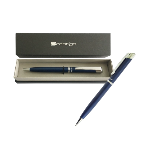 BOLIGRAFO PRESTIGE METALICO AZUL EN ESTUCHE