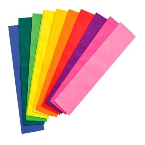 PAPEL CREPE 50 X 200cm VERDE MANZANA