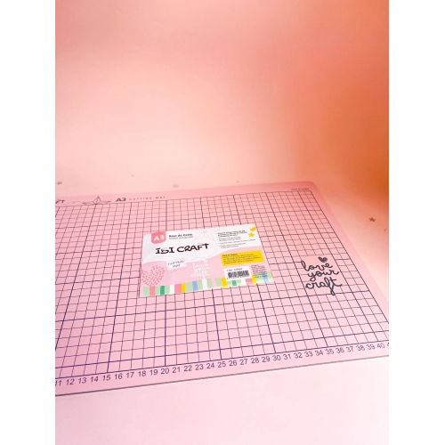 BASE DE GOMA PARA CORTE 30x22cm A4 ROSA